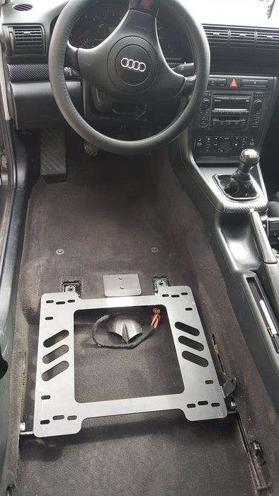COBRA- Planted Seat Bracket- Audi A4/S4 [B5 Chassis] With Powered Seat (1994-2002) - Driver / Left