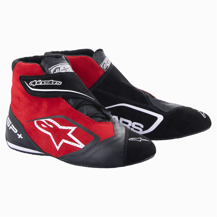 ALPINESTARS SP + SHOES US - BLACK RED - 8.5 (2710823-13-8.5)