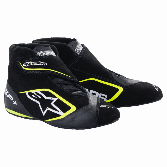 ALPINESTARS SP + SHOES US - BLACK YELLOW FLUO - 7.5 (2710823-155-7.5)
