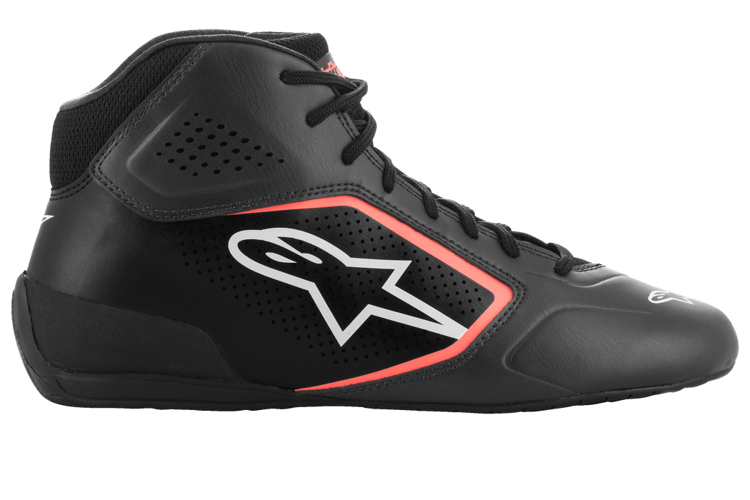 ALPINESTARS TECH-1 K START V2 SHOES - ASPHALT BLACK ORANGE FLUO - 10 (2711521-9140-10)