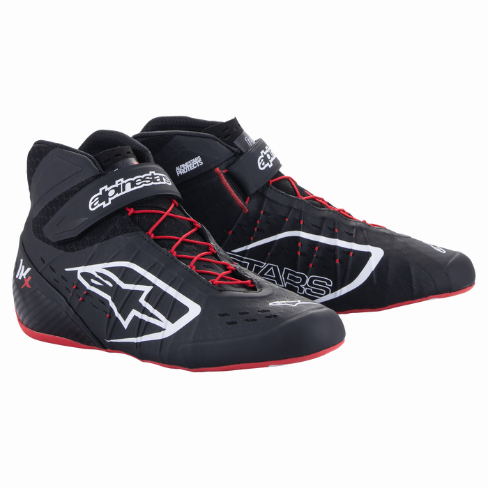 ALPINESTARS TECH-1 KX V2 SHOES - BLACK WHITE RED - 12.5 (2712123-123-12.5)