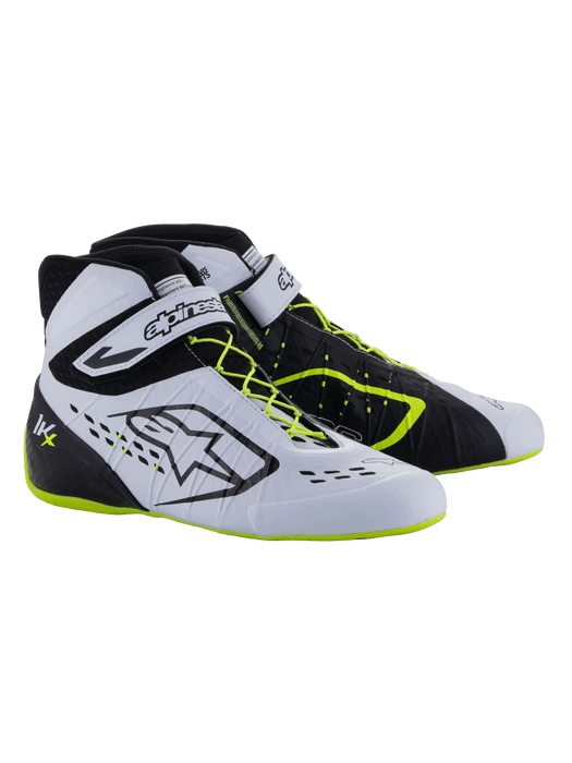 ALPINESTARS TECH-1 KX V3 SHOES FIA - BLACK WHITE YELLOW FLUO - 12 (2712124-125-12)