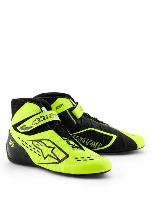 ALPINESTARS TECH-1 KX V3 SHOES FIA - BLACK YELLOW FLUO - 9.5 (2712124-155-9.5)