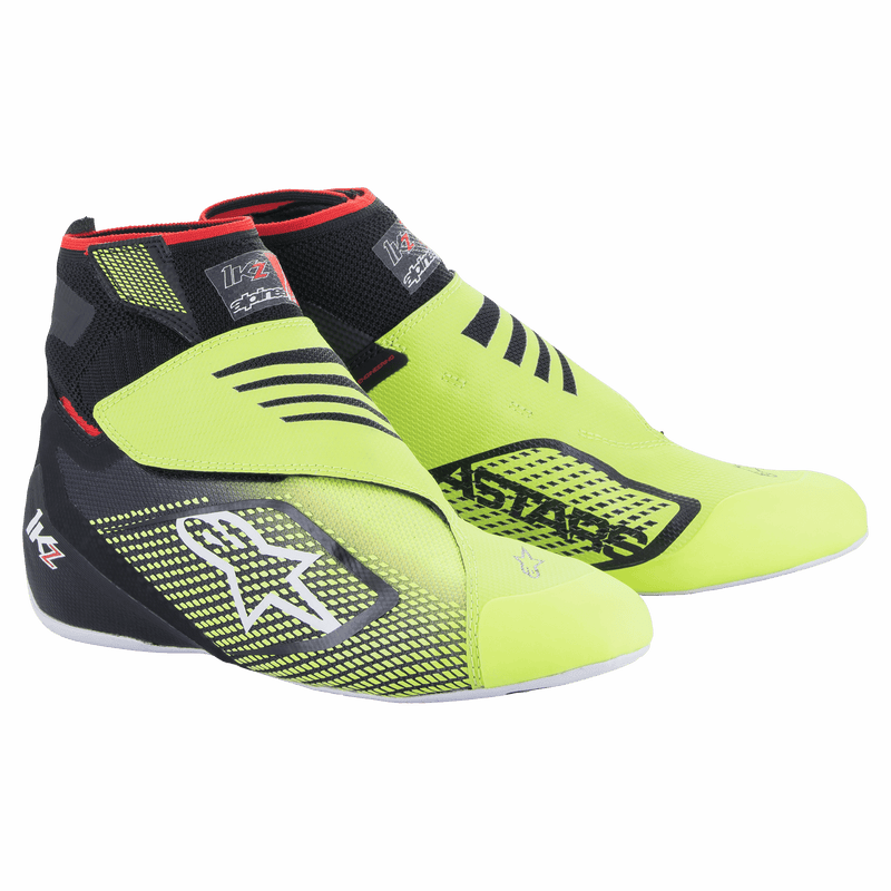 ALPINESTARS TECH-1 KZ V2 SHOES - BLACK YELLOW FLUO - 8.5 (2713023-155-8.5)