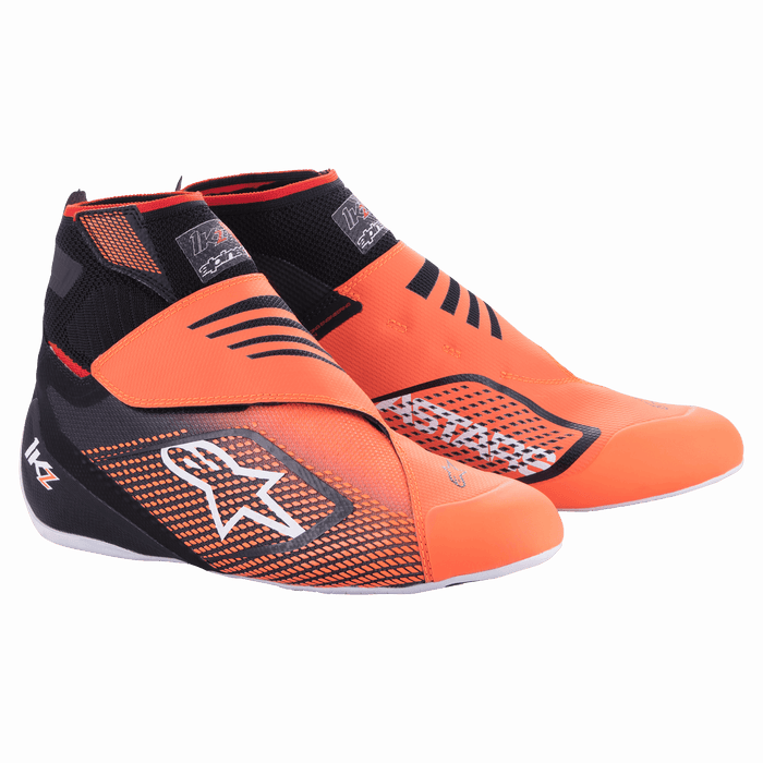 ALPINESTARS TECH-1 KZ V2 SHOES - BLACK ORANGE FLUO - 11 (2713023-156-11)