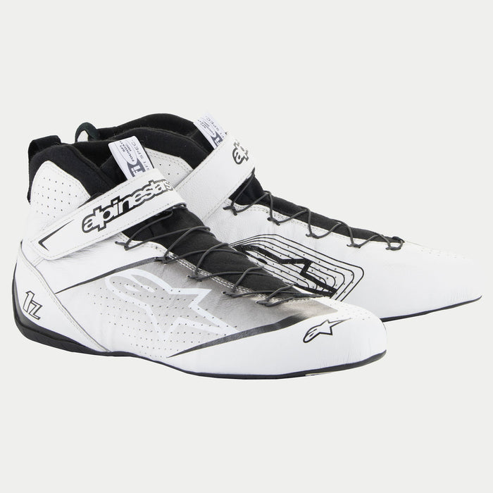 ALPINESTARS TECH-1 Z V3 SHOES SFI - WHITE BLACK - 8.5 (2715524-21-8.5)