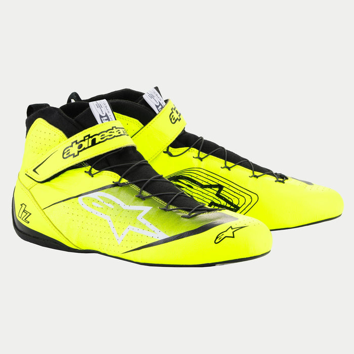 ALPINESTARS TECH-1 Z V3 SHOES SFI - YELLOW FLUO BLACK - 7.5 (2715524-551-7.5)