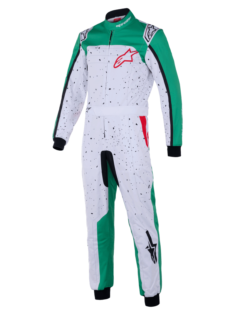 ALPINESTARS KMX-9 V3 S SUIT GRAPHIC 6 - WHITE GREEN RED - 150 (3350225-263-150)