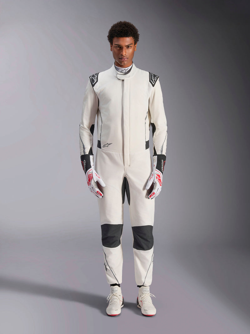 ALPINESTARS HYPERTECH V3 SUIT FIA - WHITE BLACK SILVER - 48 (3350224-292-48)
