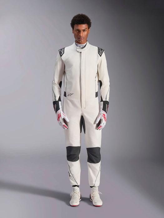 ALPINESTARS HYPERTECH V3 SUIT FIA - WHITE BLACK SILVER - 52 (3350224-292-52)
