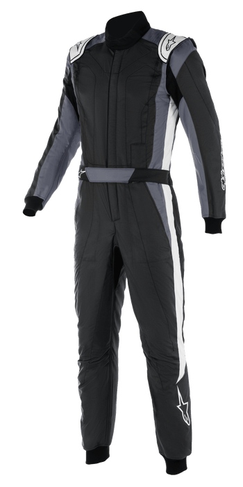 ALPINESTARS GP PRO COMP V2 SUIT FIA - BLACK ASPHALT WHITE - 66 (3352022-1128-66)