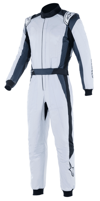 ALPINESTARS GP PRO COMP V2 SUIT FIA - SILVER BLUE ASPHALT BLACK - 54 (3352022-1904-54)