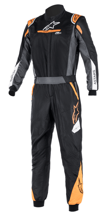 ALPINESTARS ATOM SUIT GRAPHIC FIA - BLACK ANTHRACITE ORANGE FLUO - 52 (3352522-1056-52)