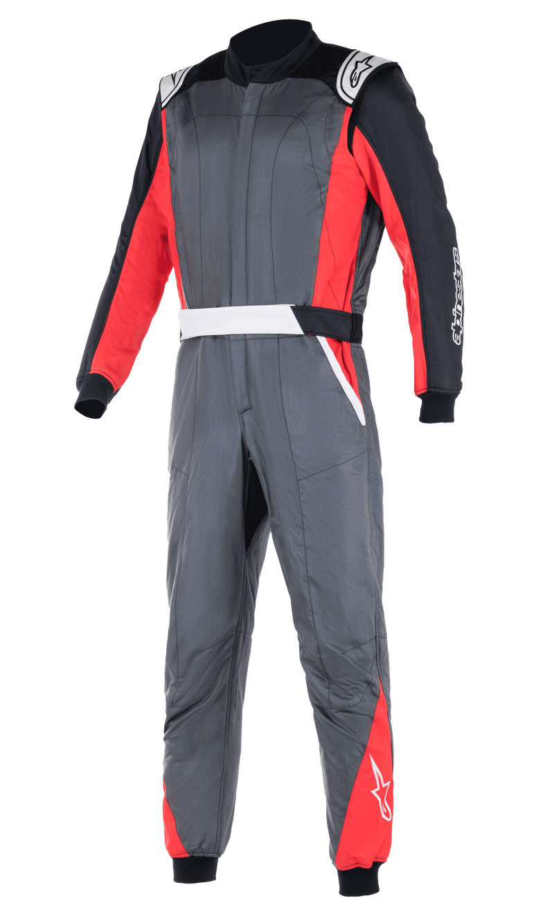 ALPINESTARS ATOM SUIT FIA - ANTHRACITE RED BLACK - 52 (3352722-1436-52)