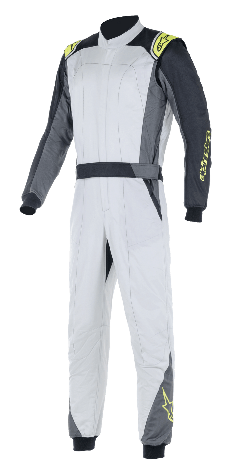 ALPINESTARS ATOM SUIT FIA - SILVER ANTHRACITE YELLOW FLUO - 60 (3352722-1950-60)