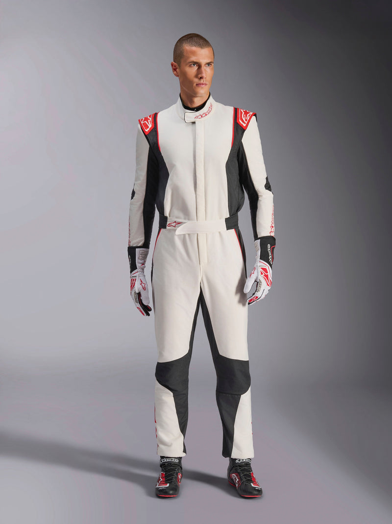 ALPINESTARS GP TECH V4 SUIT FIA - WHITE BLACK RED - 50 (3354024-213-50)