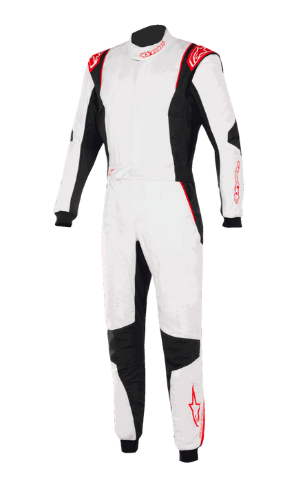 ALPINESTARS GP TECH V4 SUIT FIA - WHITE BLACK RED - 52 (3354024-213-52)