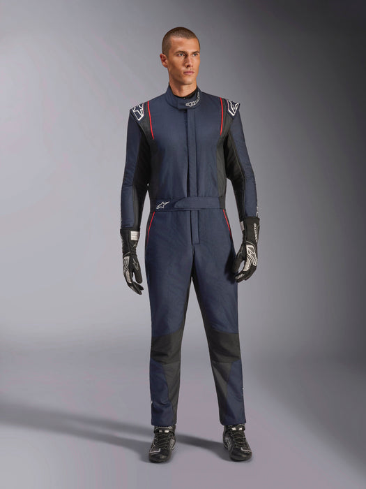 ALPINESTARS GP TECH V4 SUIT FIA - BLUE NAVY BLACK RED - 50 (3354024-7081-50)