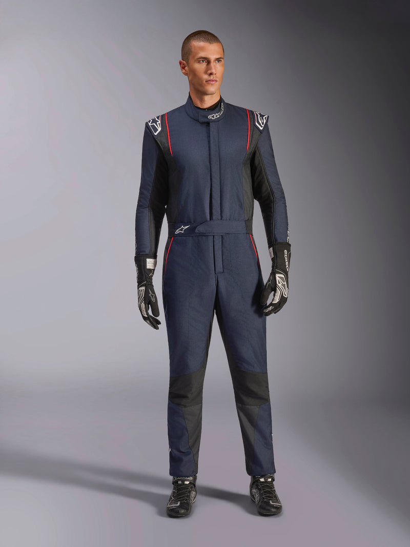 ALPINESTARS GP TECH V4 SUIT FIA - BLUE NAVY BLACK RED - 46 (3354024-7081-46)