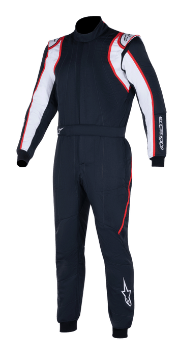 ALPINESTARS GP RACE V2 SUIT FIA - BLACK WHITE RED - 60 (3355020-123-60)