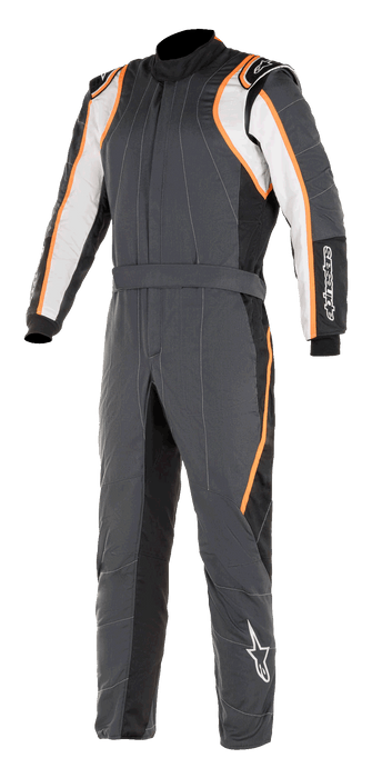 ALPINESTARS GP RACE V2 SUIT BOOT CUT FIA/S - ANTH WHT ONG - 62 (3355121-1424-62)