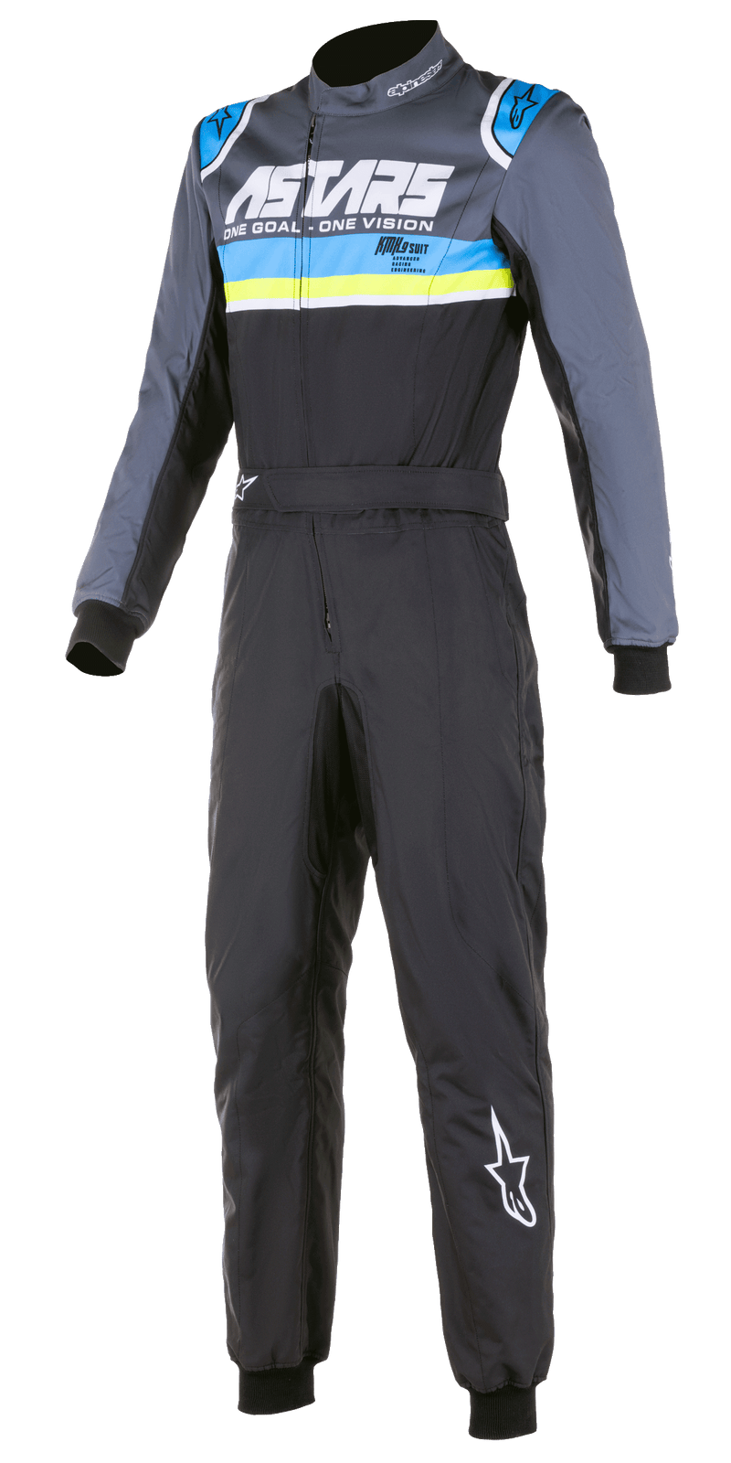 ALPINESTARS KMX-9 V2 GRAPHIC 4 SUIT - BLACK CYAN YELLOW FLUO - 60 (3356122-1757-60)
