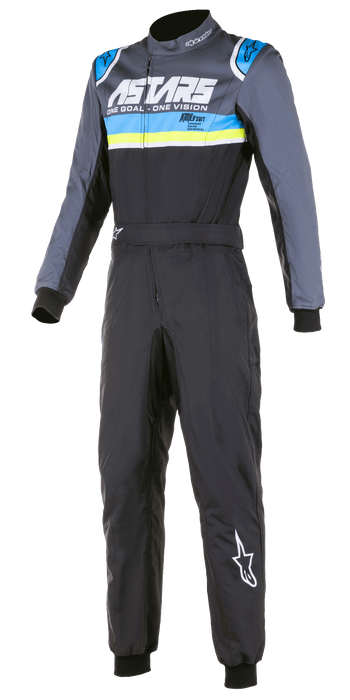 ALPINESTARS KMX-9 V2 GRAPHIC 4 SUIT - BLACK CYAN YELLOW FLUO - 60 (3356122-1757-60)