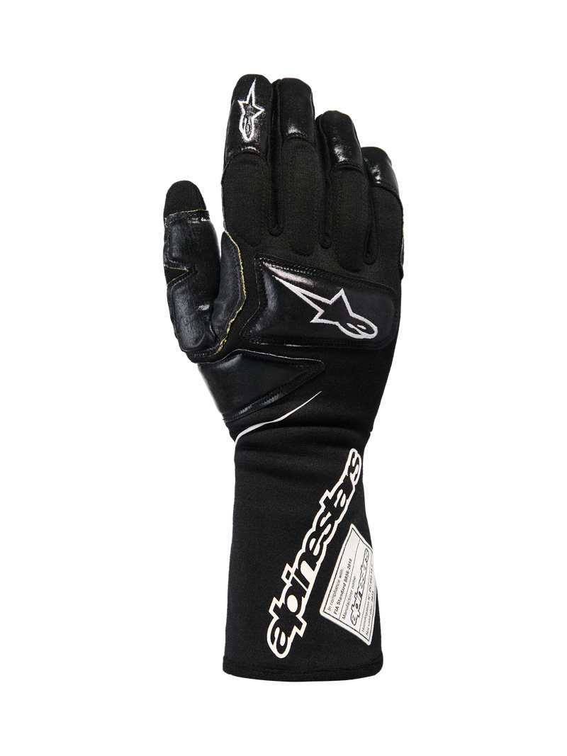 ALPINESTARS TECH-M V2 GLOVES FIA - BLACK WHITE - S (3550226-12-S)