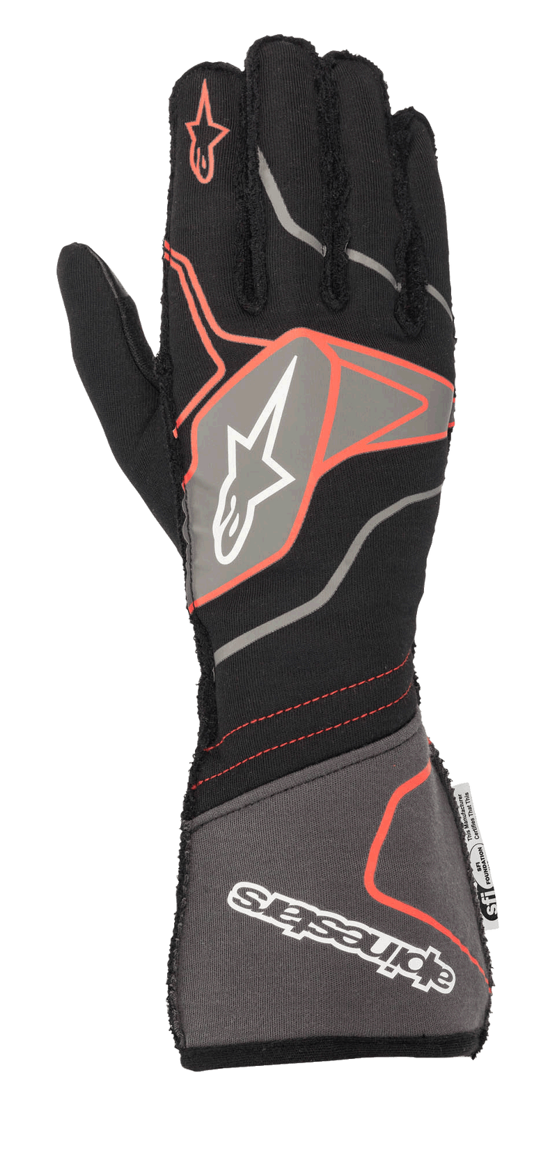 ALPINESTARS TECH-1 ZX V2 GLV SFI - BLK ANTHR RED - M (3550320-1036-M)
