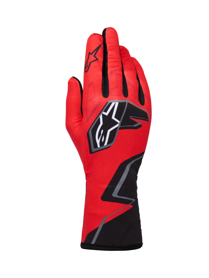 ALPINESTARS TECH-1 K RACE V2 GLOVES GRAPHIC 1 - RED BRIGHT BLACK WHITE - M (3550326-3197-M)