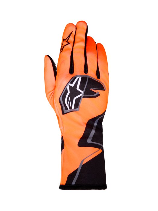 ALPINESTARS TECH-1 K RACE V2 GLOVES GRAPHIC 1 - ORANGE FLUO BLACK WHITE - M (3550326-4512-M)
