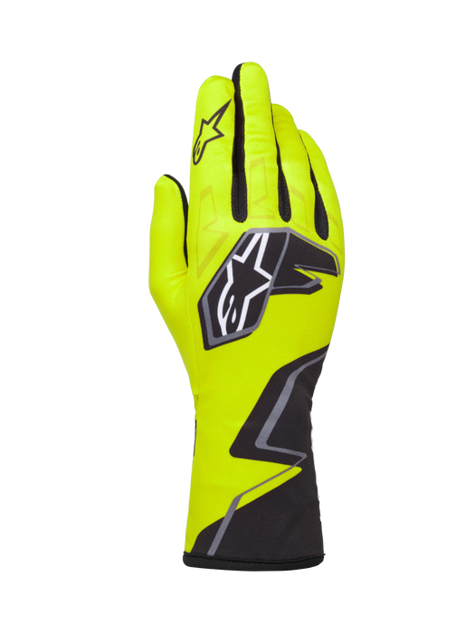 ALPINESTARS TECH-1 K RACE V2 GLOVES GRAPHIC 1 - YELLOW FLUO BLACK WHITE - L (3550326-550-L)