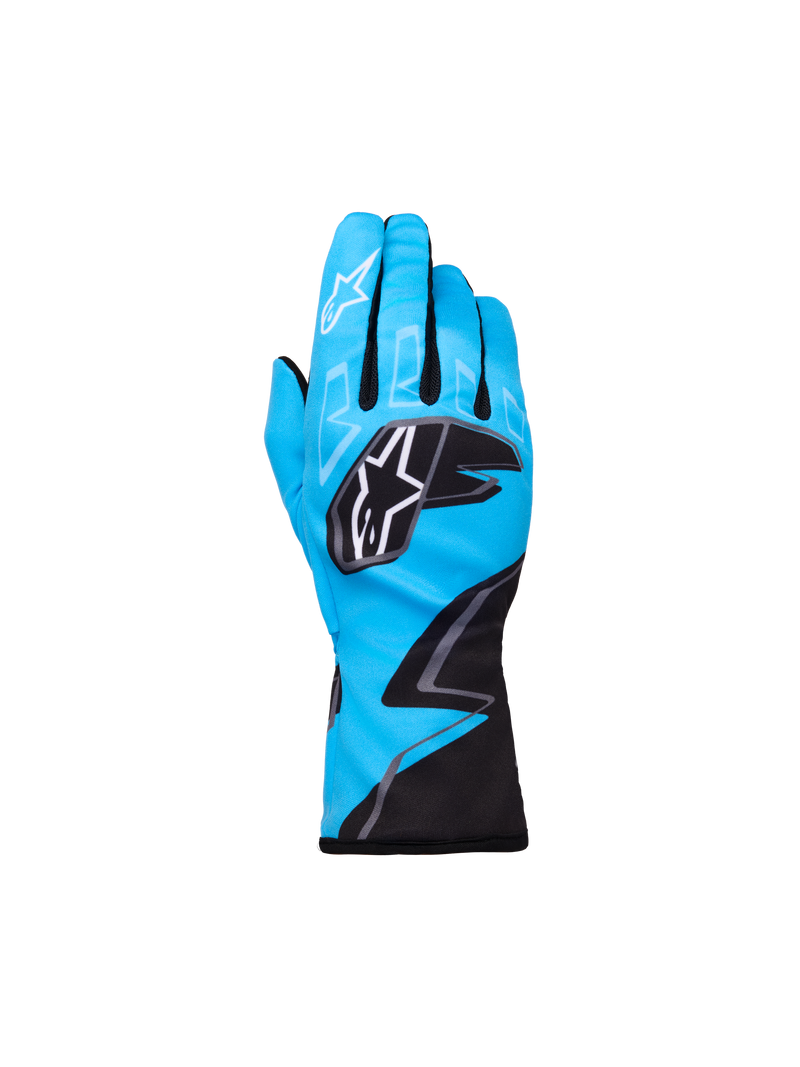 ALPINESTARS TECH-1 K RACE S V2 GRAPHIC 1  GLOVES - CYAN BLACK WHITE - XL (3550526-700-XL)