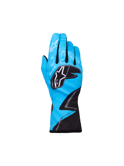 ALPINESTARS TECH-1 K RACE S V2 GRAPHIC 1  GLOVES - CYAN BLACK WHITE - M (3550526-700-M)