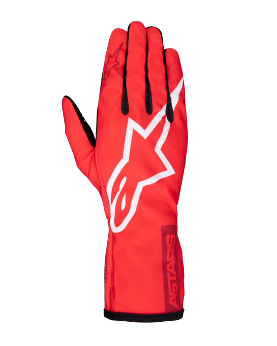 ALPINESTARS TECH-1 K RACE V2 PURE GLOVES - RED WHITE BLACK - S (3550625-3082-S)