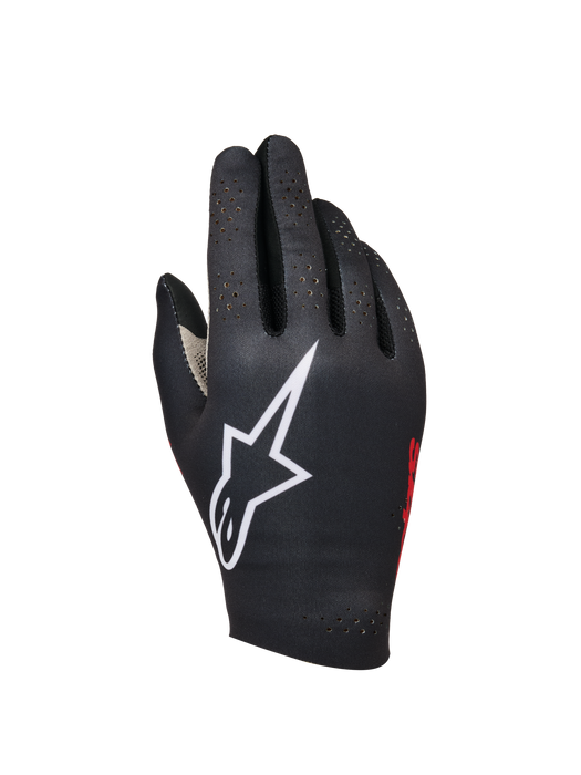 ALPINESTARS SIM GLOVES GRAPHIC 1 - BLACK RED TANGERINE WHITE - XL (3550826-1597-XL)