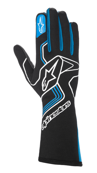 ALPINESTARS TECH-1 RACE V3 GLOVES - BLACK BLUE - 2XL (3551023-17-2XL)