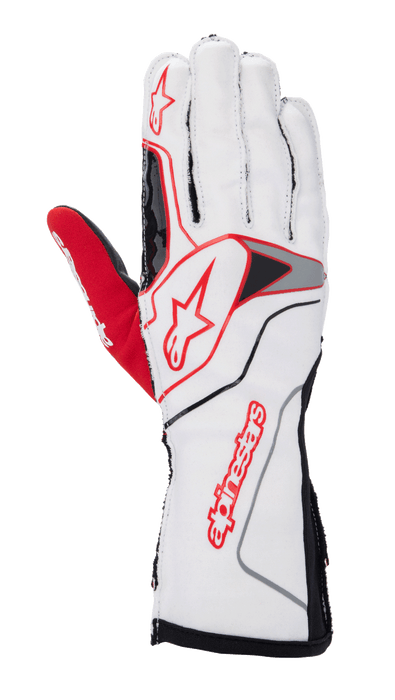 ALPINESTARS TECH-1 KX V3 GLOVES WHITE/RED XL (3551823-23-XL)