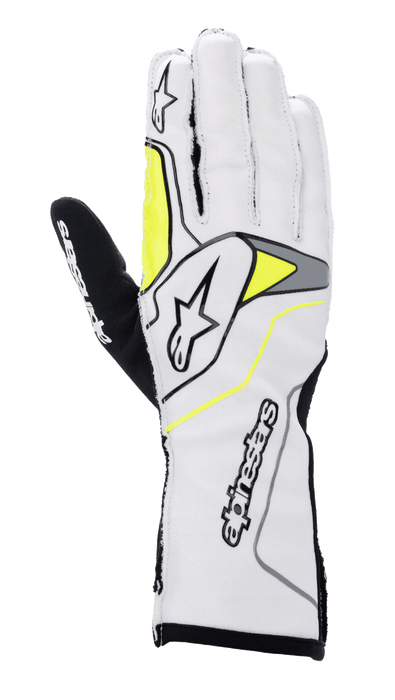 ALPINESTARS TECH-1 KX V3 GLOVES WHITE YELLOW FLUO 2XL (3551823-255-2XL)