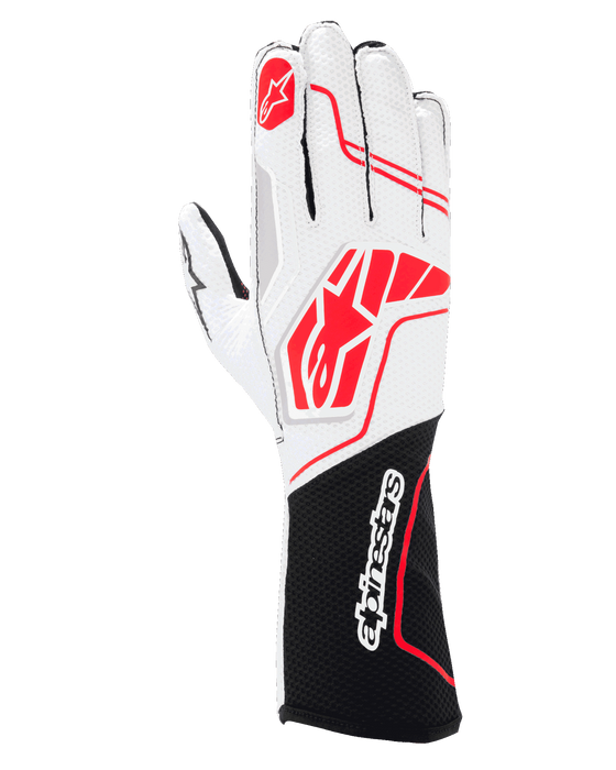 ALPINESTARS TECH-1 KX V4 GLOVES - BLACK WHITE RED - M (3551824-123-M)