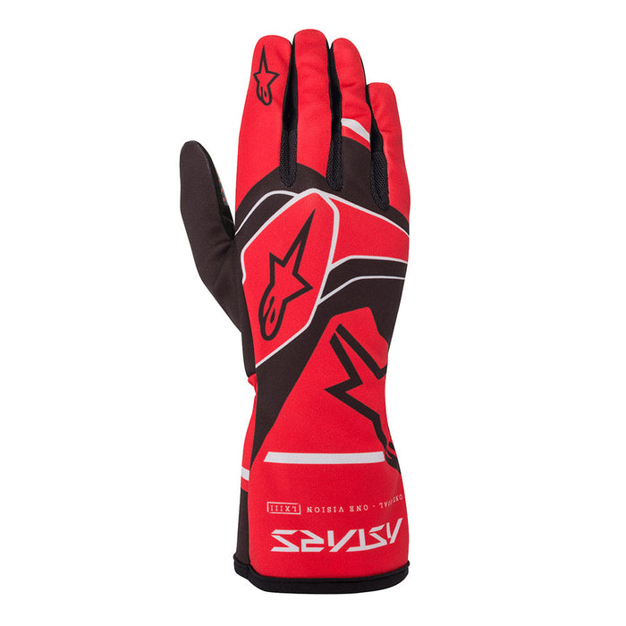 ALPINESTARS TECH-1 K RACE V2 SLD GLV - RED BLACK GRAY - 2XL (3552120-311-2XL)