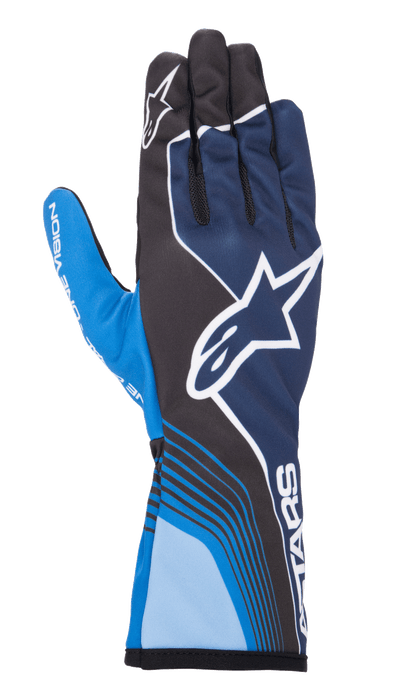ALPINESTARS TECH-1 K RACE V2 FUTURE GLOVES - NAVY BLUE CREST - 2XL (3552223-78-2XL)