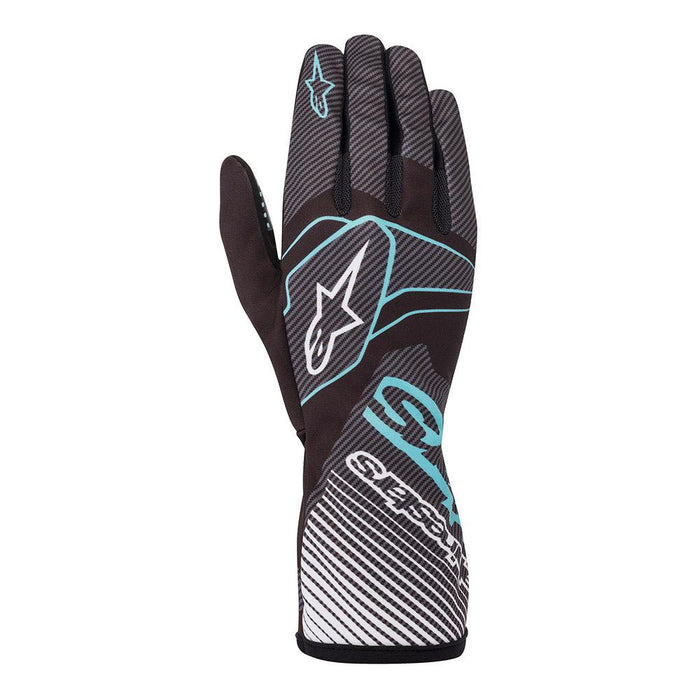 ALPINESTARS TECH-1 K RACE S.V2 GLV - BLACK / TURQUOISE - XL (3552720-1076-XL)