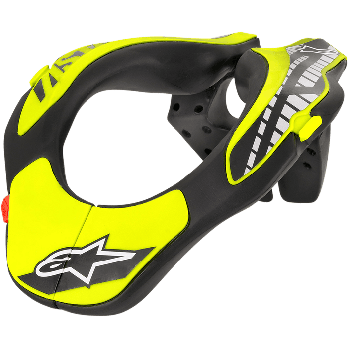 ALPINESTARS YOUTH NECK SUPPORT - BLACK YELLOW FLUO - OS (6540118-155-OS)