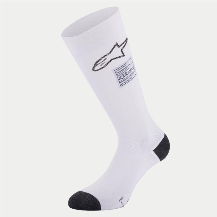 ALPINESTARS ZX V4 SOCKS - WHITE - S (4704323-20-S)