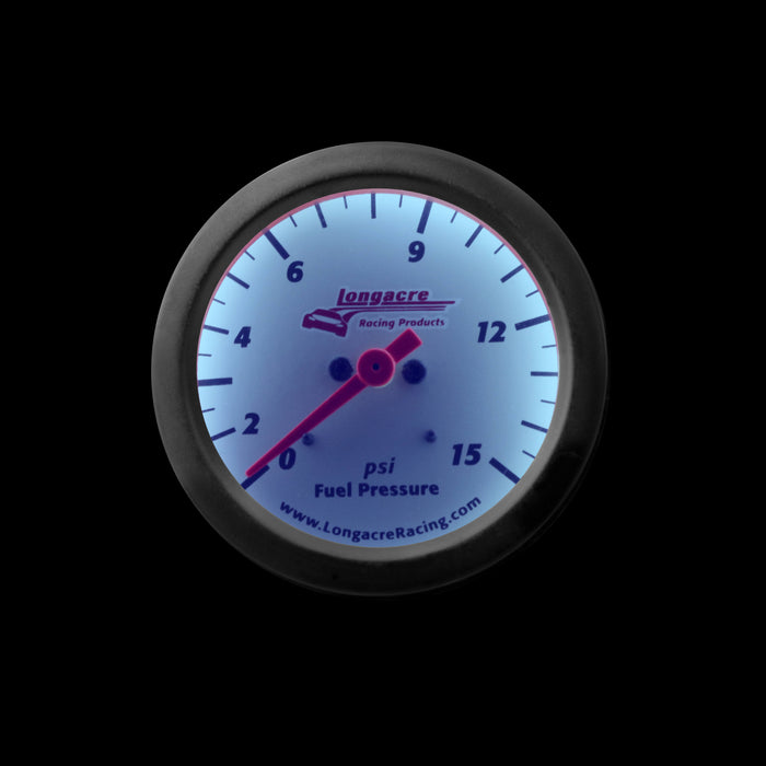 LONGACRE GAUGE, FP 0-15 PSI (52-46901)
