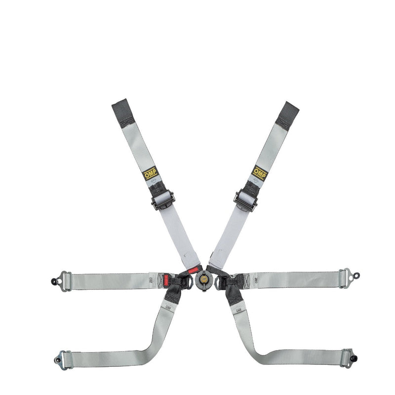 OMP SAFETY HARNESS ONE-D 2" FORMULA BLACK/WHITE FIA 8853-2016 (DA0-0104-A01-076)