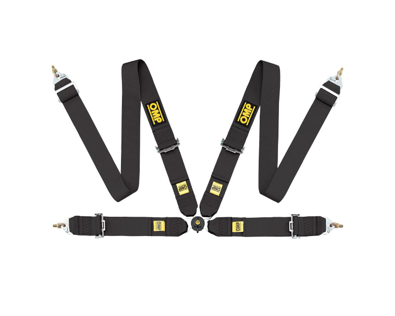 OMP SAFETY HARNESS FIRST 3" 4 POINTS BLACK FIA 8854/98 (DA0-0801-B01-071)