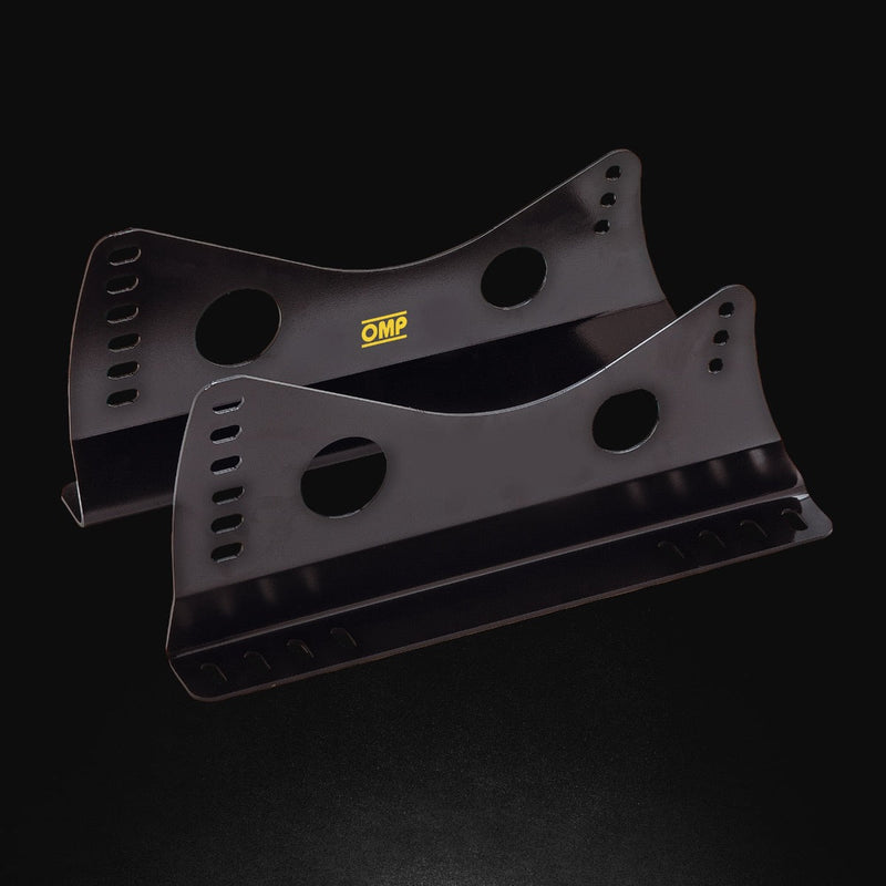 OMP COUPLE OF SEAT BRACKETS WITH LATERAL ATTACHMENTS STEEL THICK 3 MM BLACK (HC0-0731-B01)