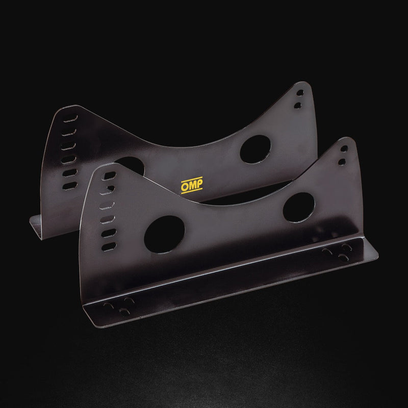 OMP COUPLE OF SEAT BRACKETS WITH LATERAL ATTACHMENTS STEEL THICK 3 MM BLACK (HC0-0733-B01)